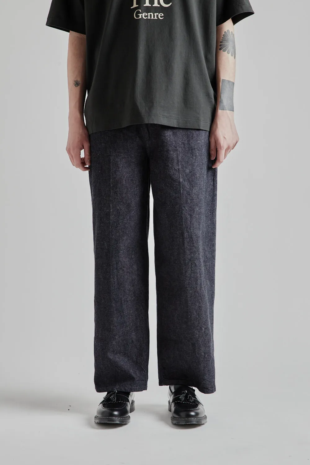 12.9 Denim Slacks - Indigo