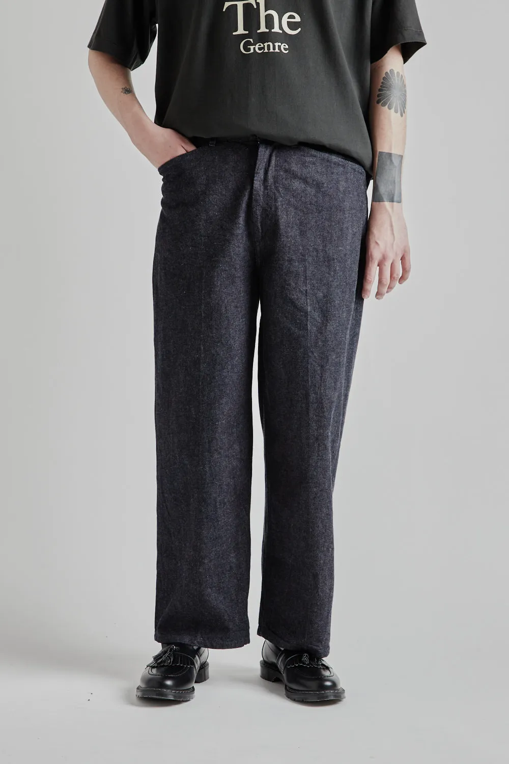 12.9 Denim Slacks - Indigo