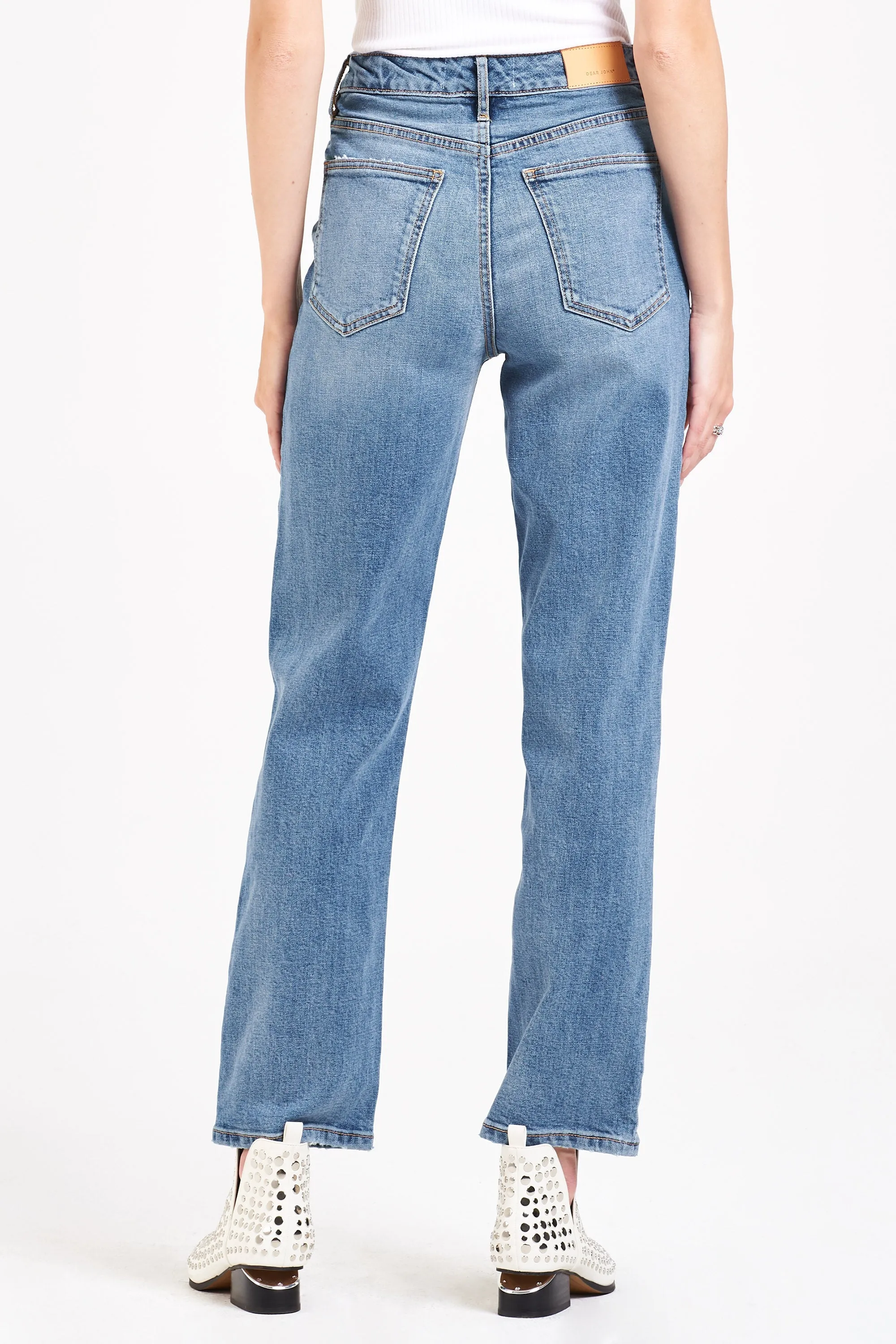 90S ULTRA HIGH RISE ANKLE STRAIGHT JEANS EXPLORER