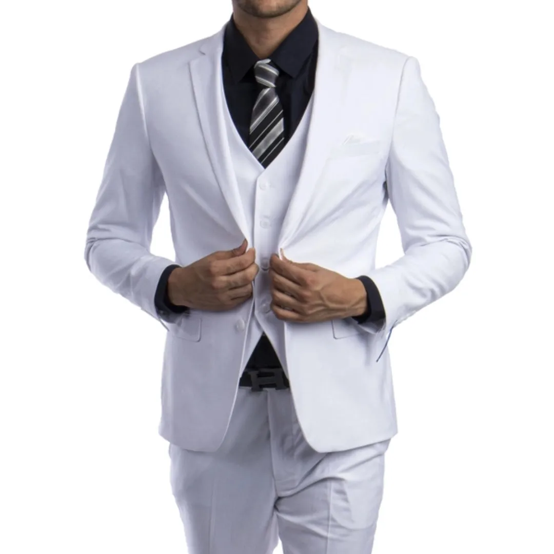All White Suit with Vest