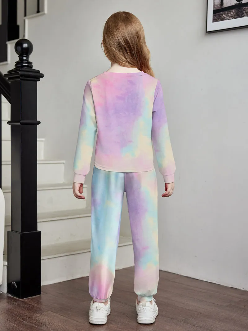 Arshiner Toddler Girl 2 Piece Outfits Twist Front Sweatshirts and Sweatpants Sets