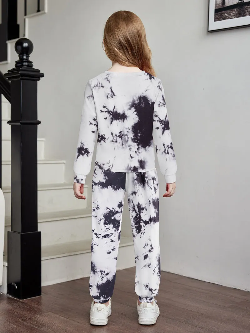 Arshiner Toddler Girl 2 Piece Outfits Twist Front Sweatshirts and Sweatpants Sets
