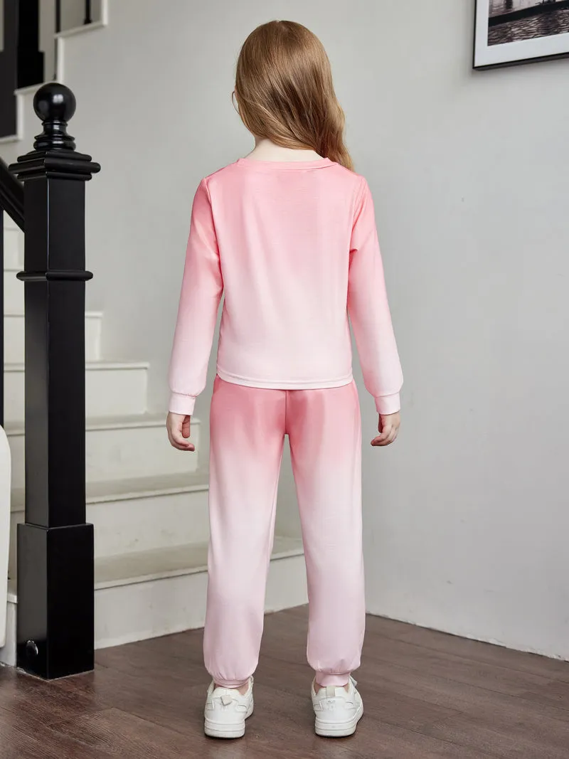 Arshiner Toddler Girl 2 Piece Outfits Twist Front Sweatshirts and Sweatpants Sets