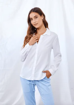 Bella Dahl Solana Button Down in White