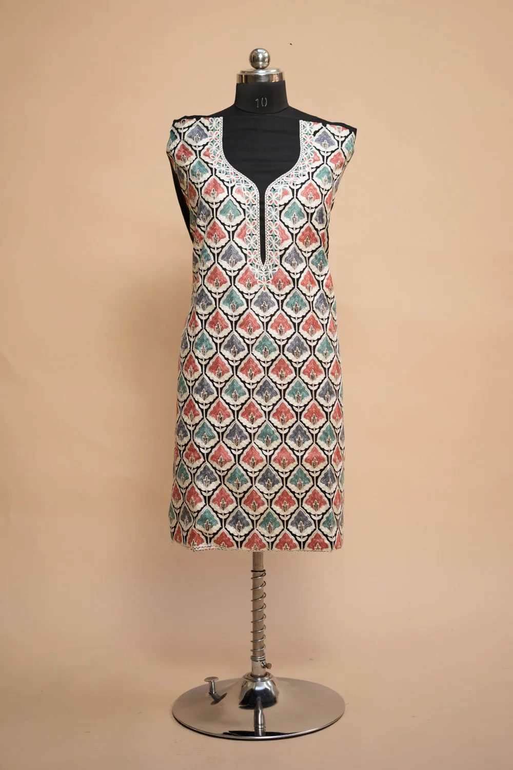 Black Colour Designer Aari Work Salwar Kameez With Running Tulip Jaal  Pattern