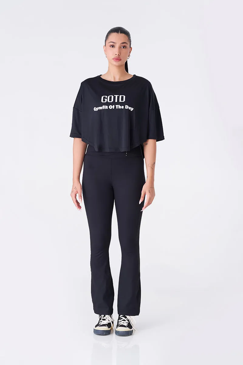 Black Oversized Baggy Shirt – Relaxed and Trendy