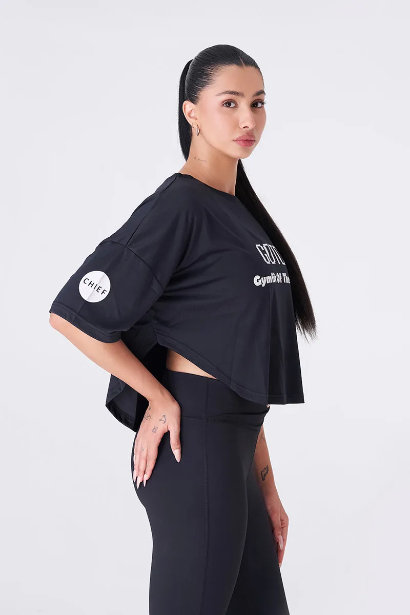 Black Oversized Baggy Shirt – Relaxed and Trendy