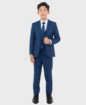 Blue Boys Slim Fit Suit