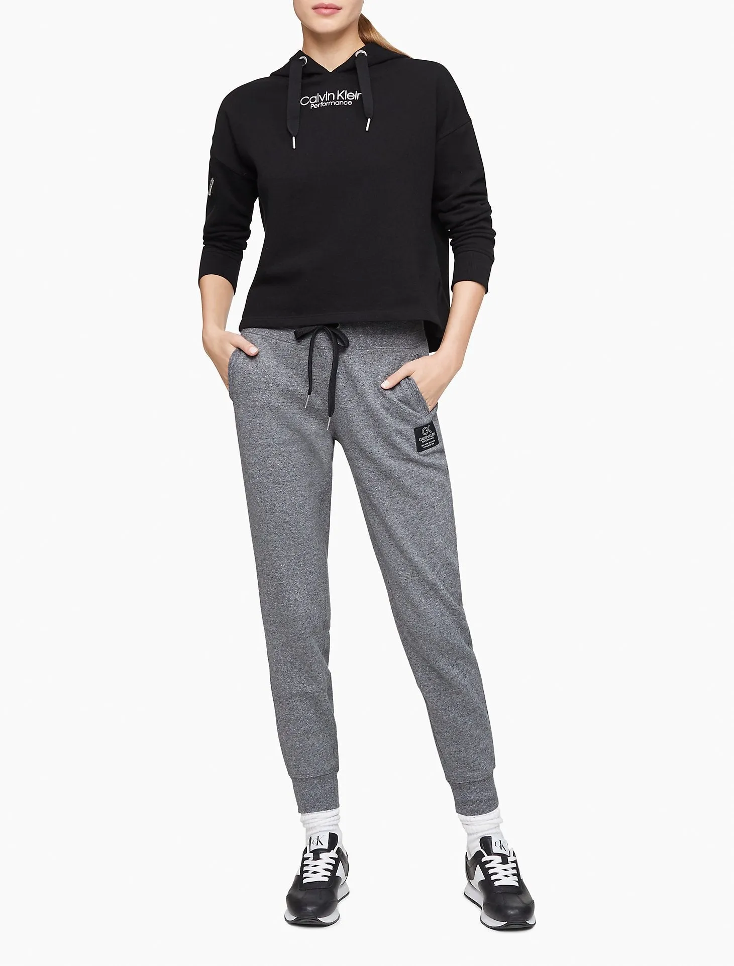 Calvin Klein Performance Logo Patch Jogger Sweatpants - Women