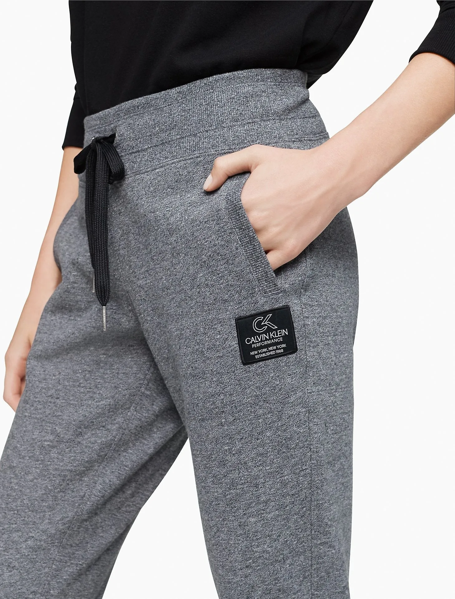 Calvin Klein Performance Logo Patch Jogger Sweatpants - Women