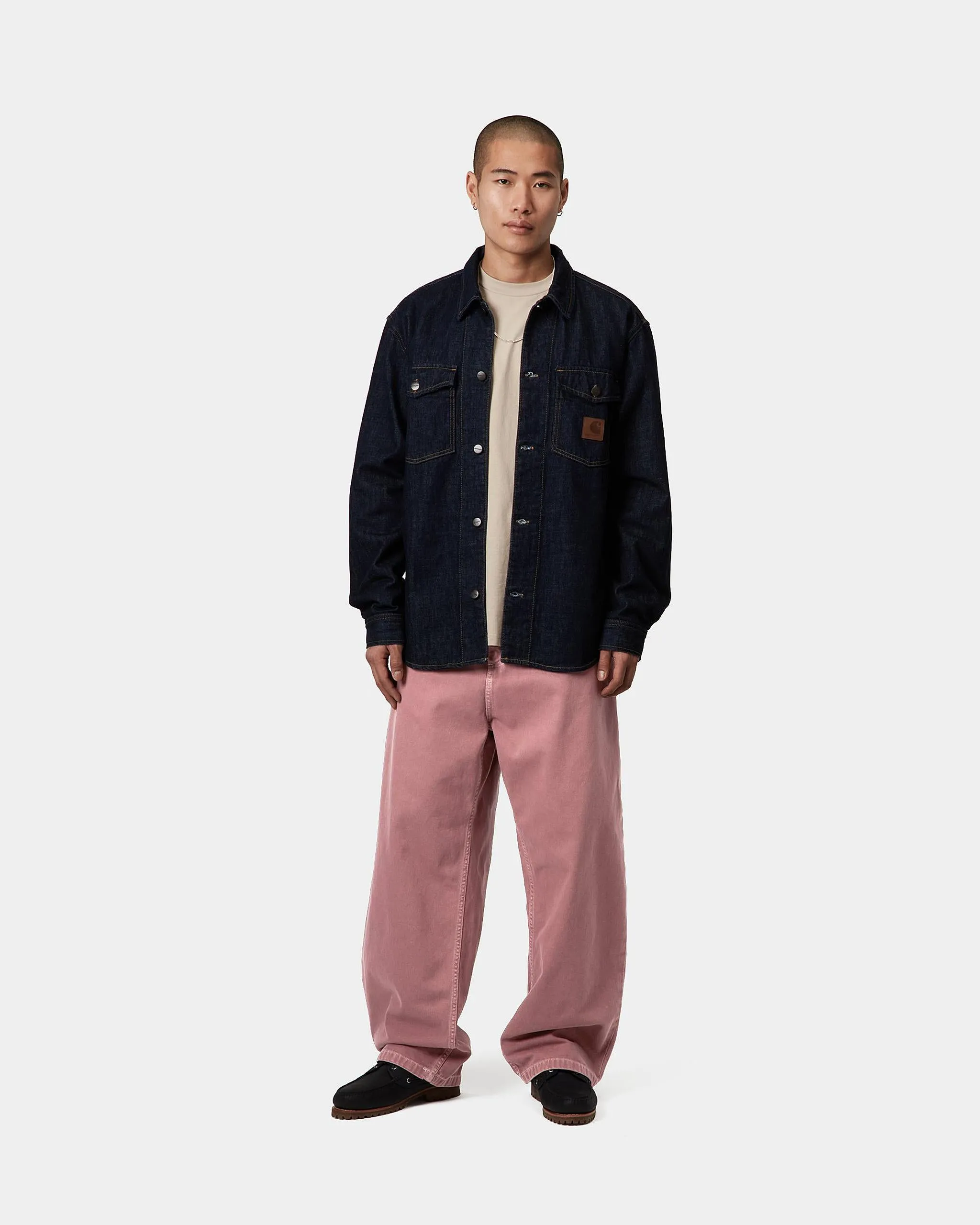 Carhartt WIP Brandon Pant Loose Straight Mens Trousers - Dusky Pink