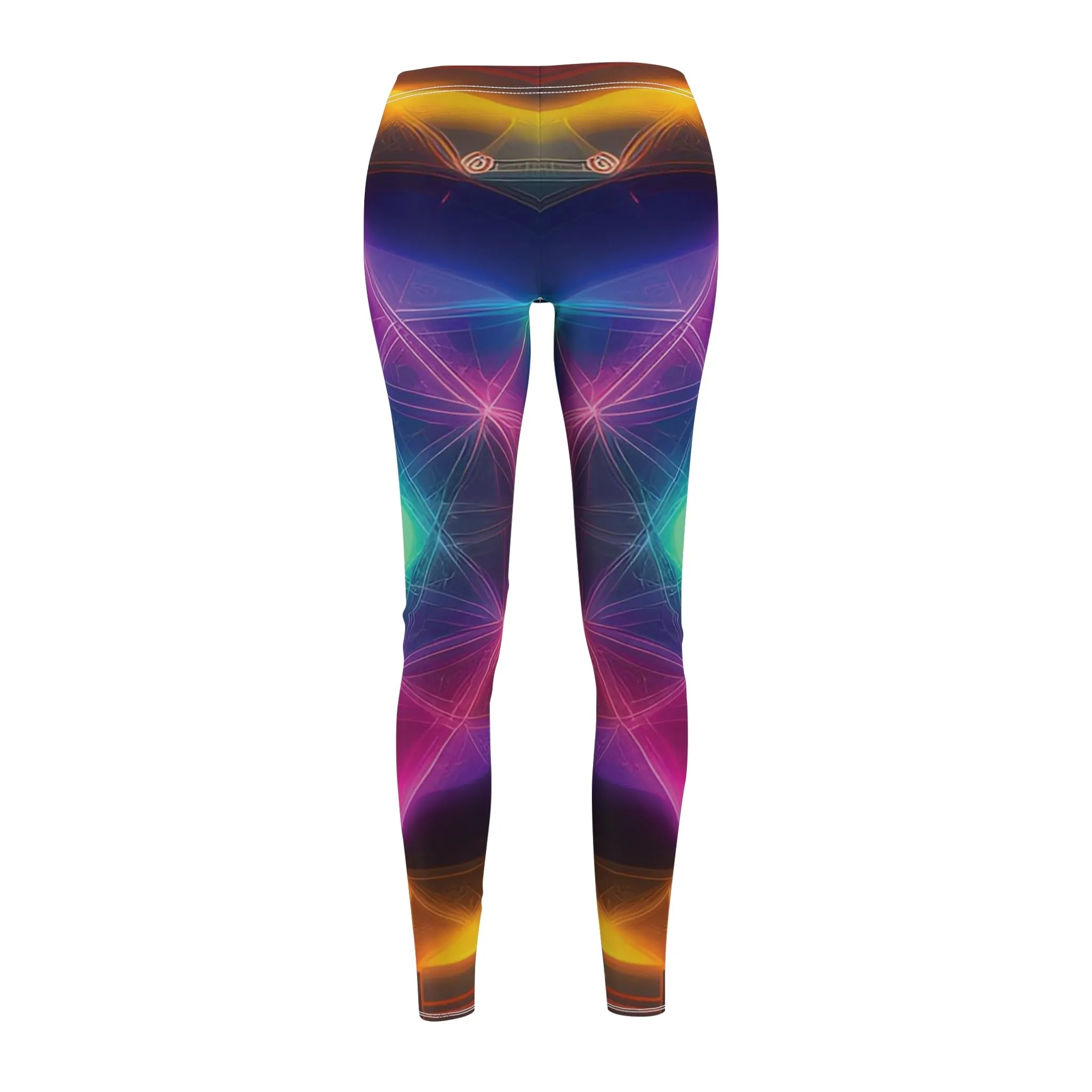 Celestial Crescendo - Women's Cut & Sew Casual Leggings (AOP)