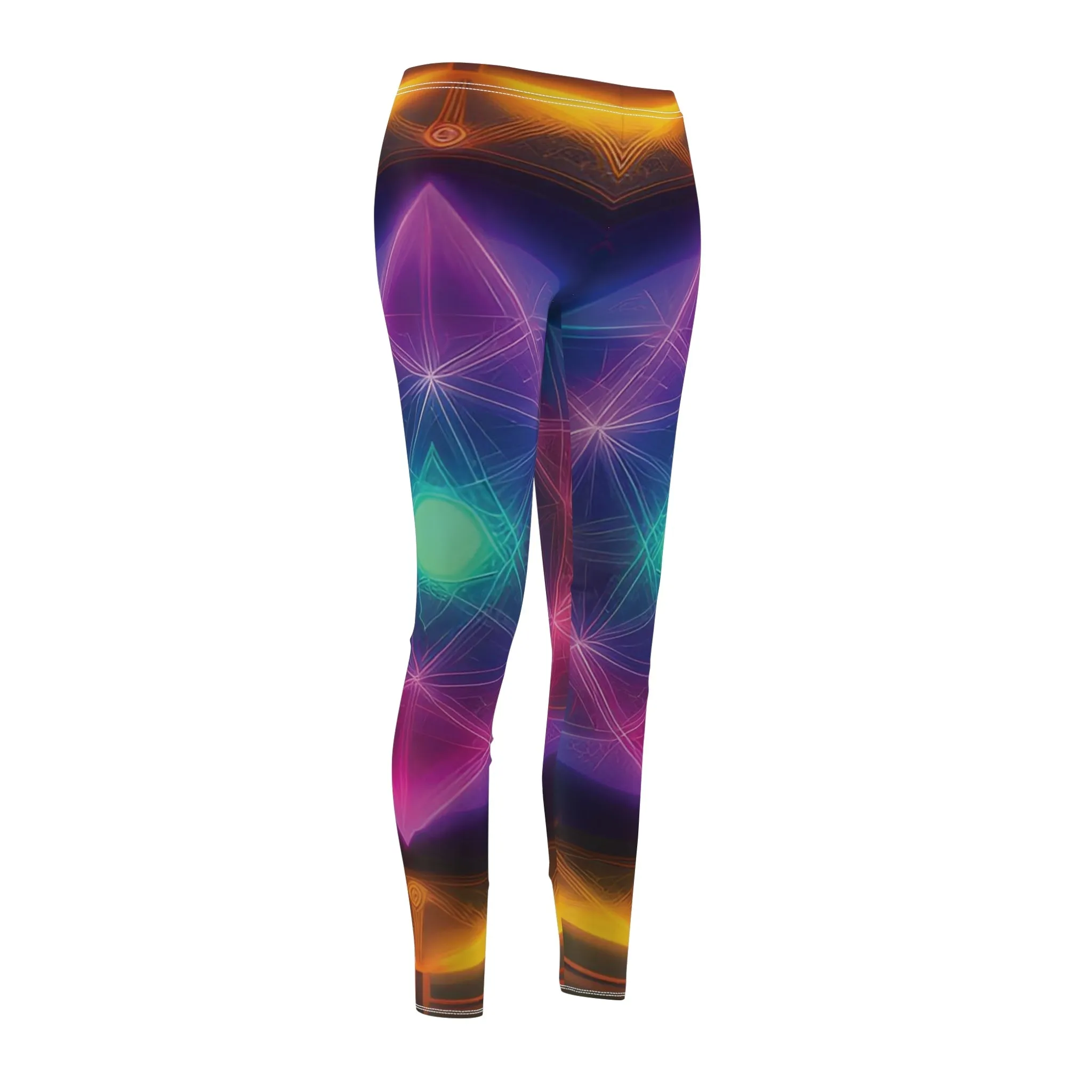 Celestial Crescendo - Women's Cut & Sew Casual Leggings (AOP)