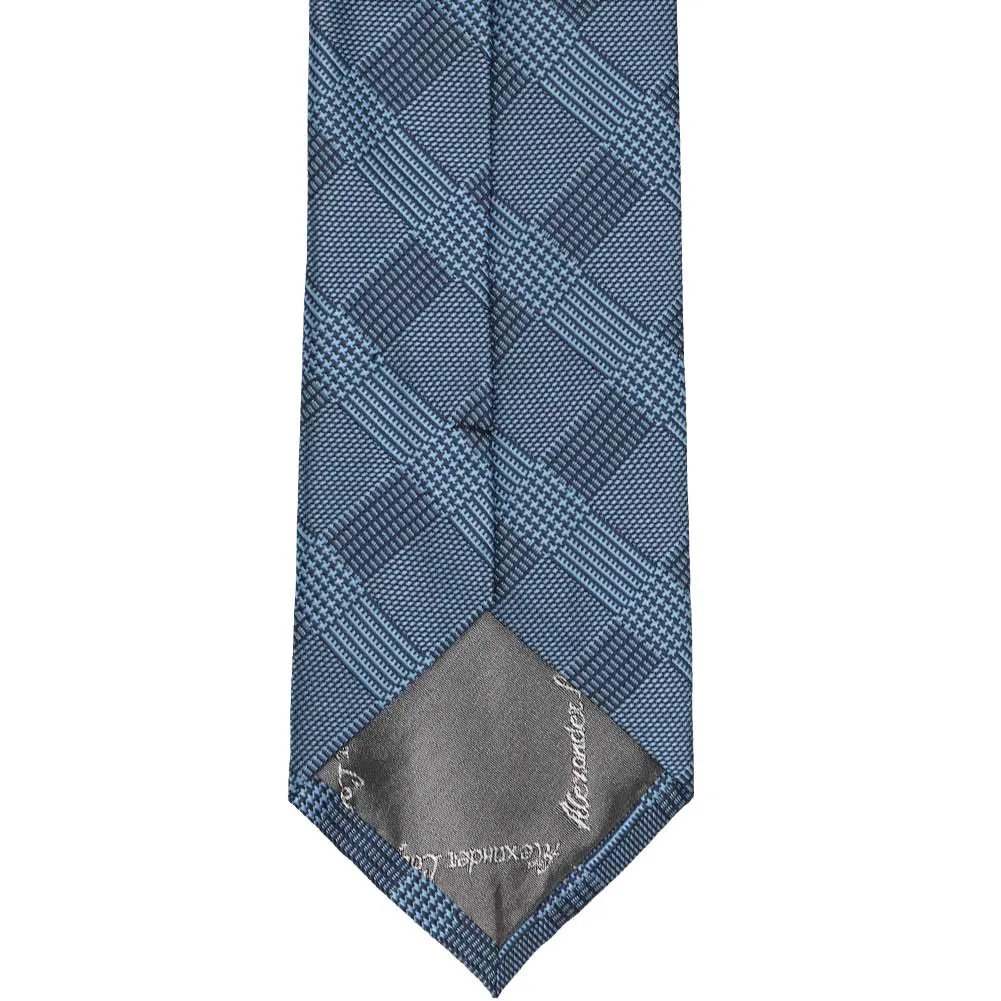 Dark Blue Michael Glen Plaid Necktie