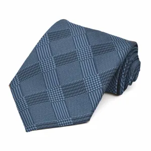 Dark Blue Michael Glen Plaid Necktie