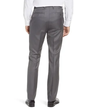 Dean Rainwater Made In Italy fabic by Tessilstrona Super 150's Wool Dress Slacks in Light Grey