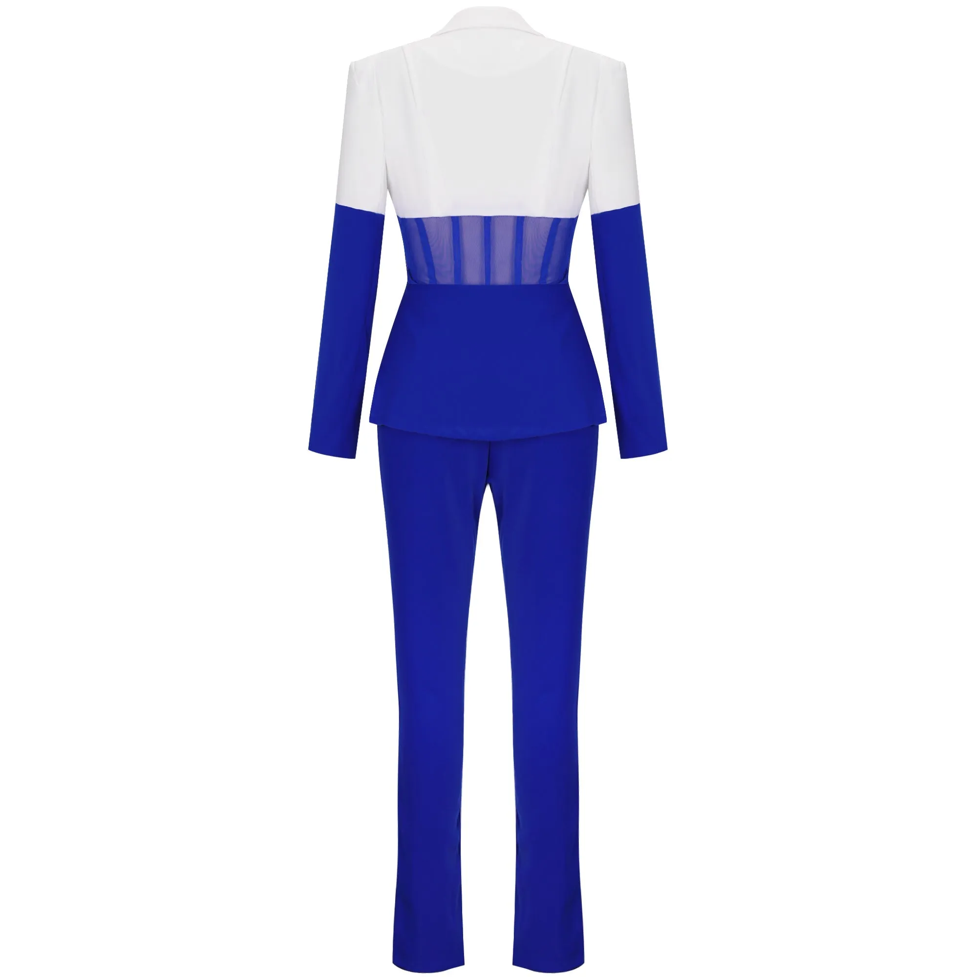 Elegant Blazer and Pants Patchwork Suit SY20003