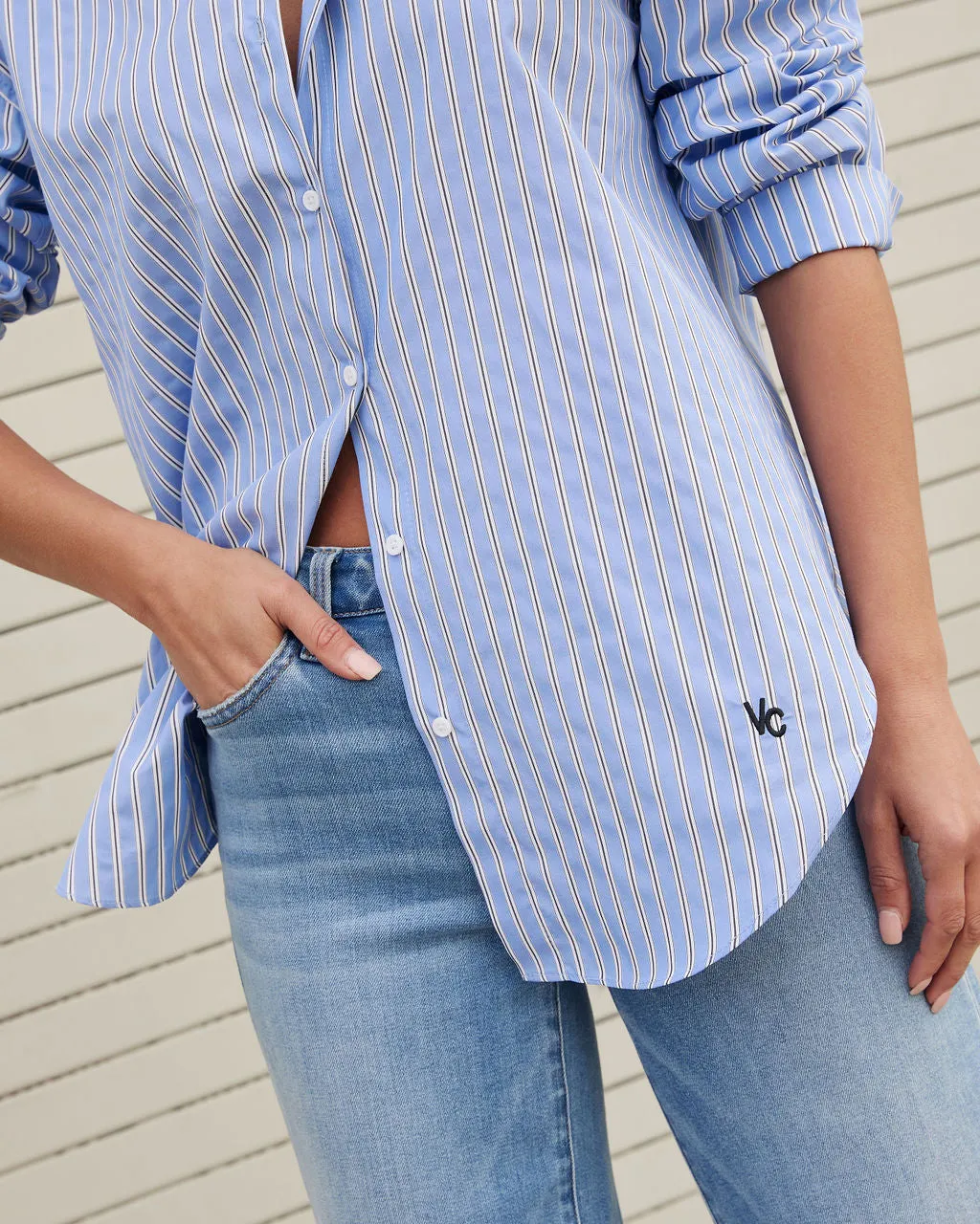Elliana Button Down Top