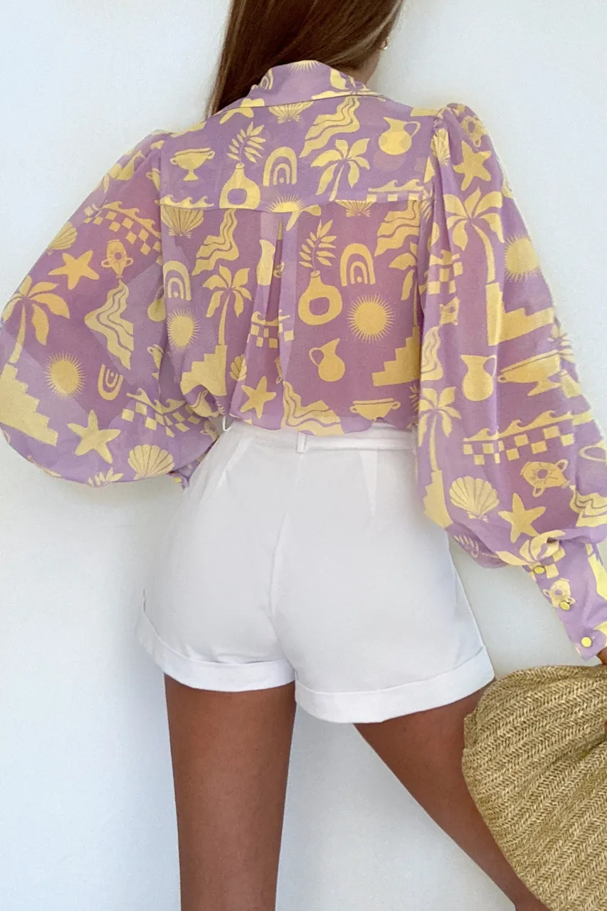 FLEETWOOD BLOUSE - COVE LILAC