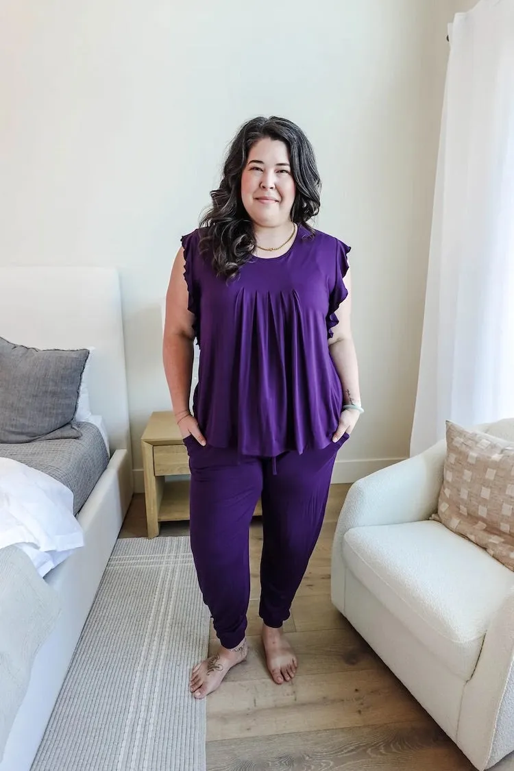 Flutter Sleeve Top And Joggers