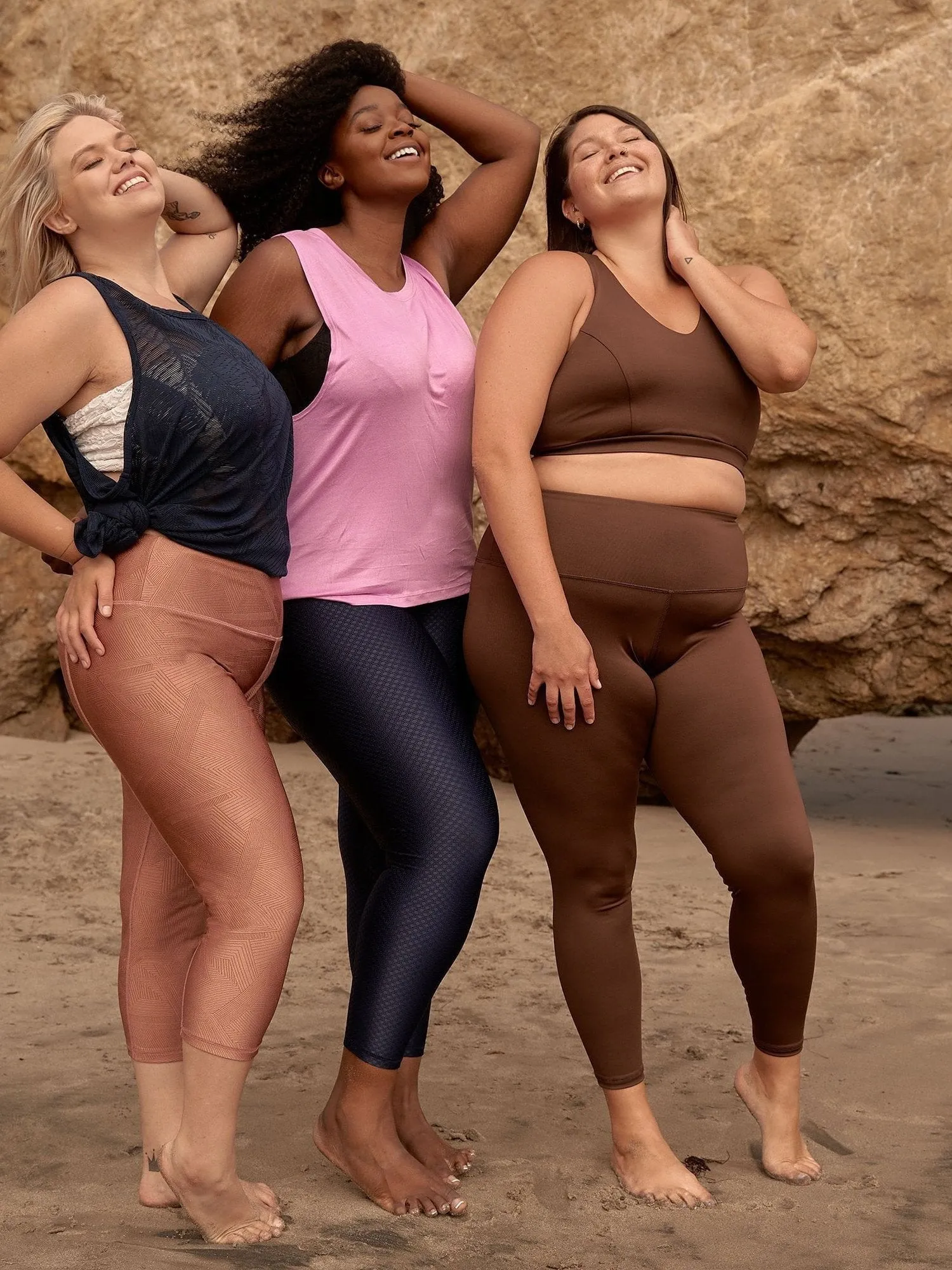 Hi-Rise Leggings - Bark Solid Shimmer