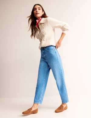 High Rise '90s Tapered Jeans-Mid Vintage