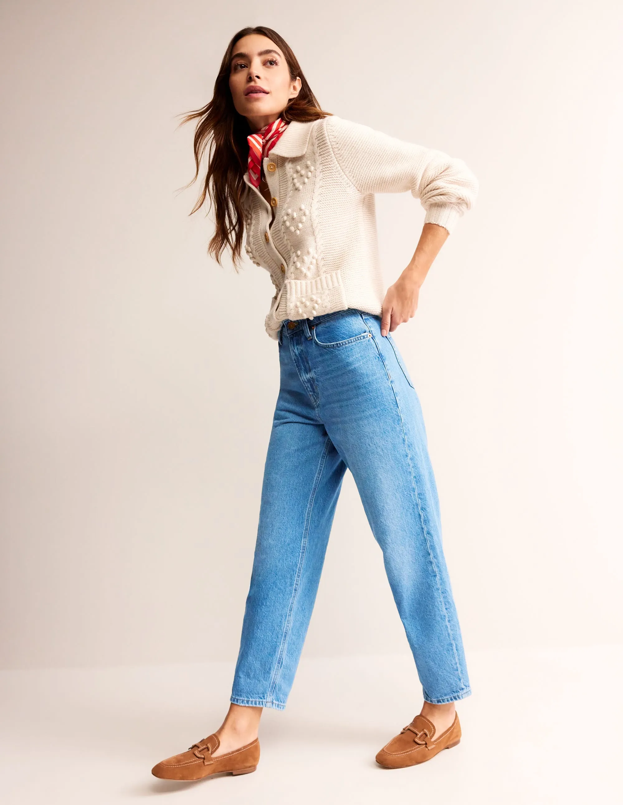 High Rise '90s Tapered Jeans-Mid Vintage