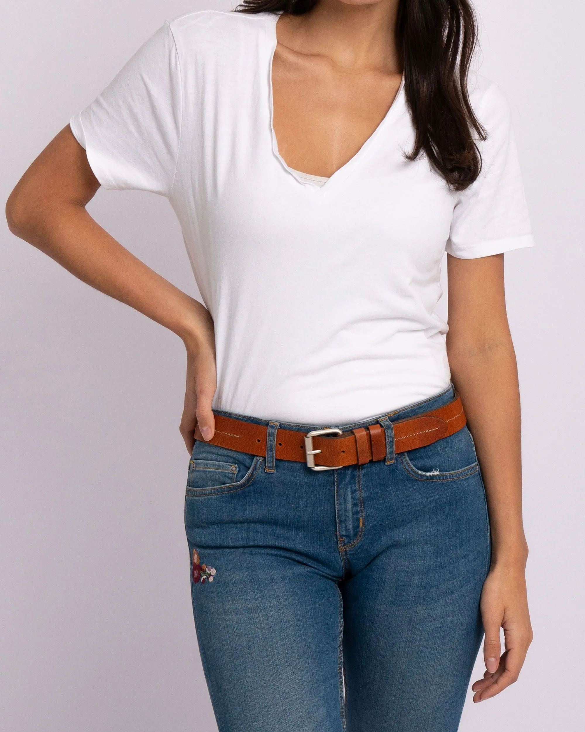 Lars | Center Stitch Leather Belt