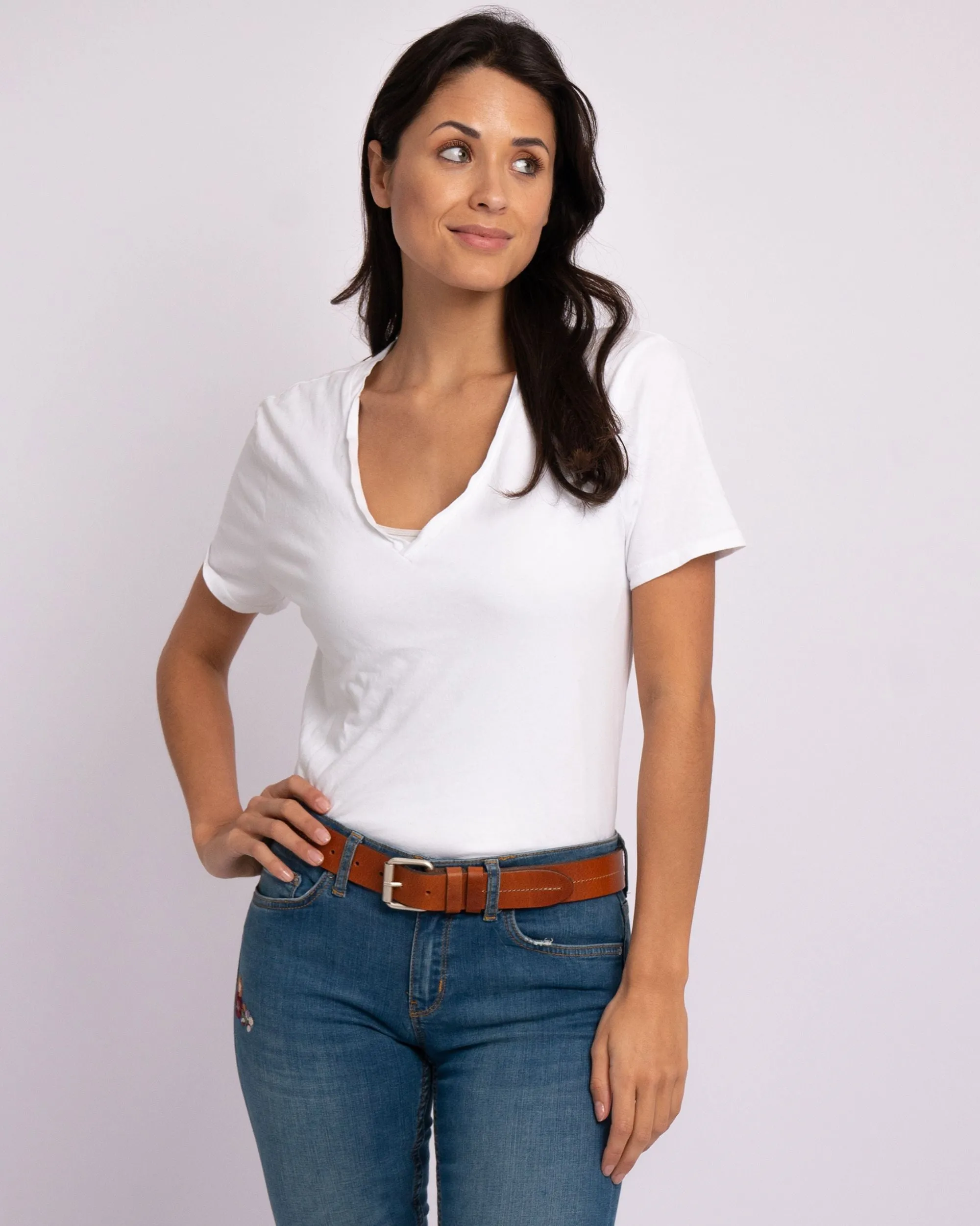 Lars | Center Stitch Leather Belt