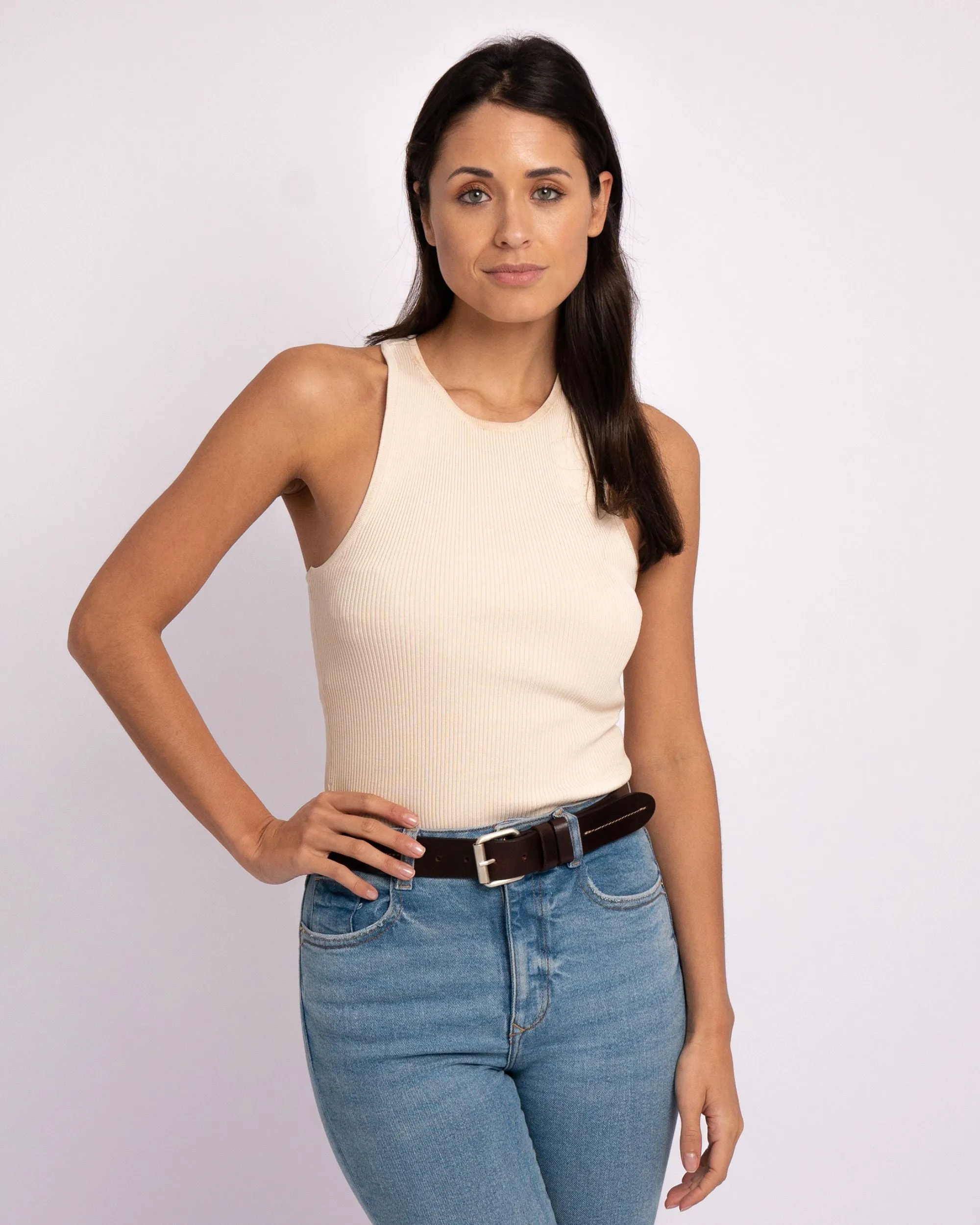Lars | Center Stitch Leather Belt