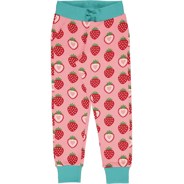 Maxomorra Sweatpants - Strawberry