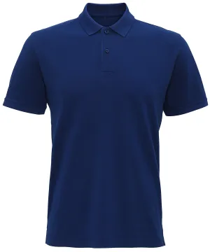 Mens coastal vintage wash polo | Indigo