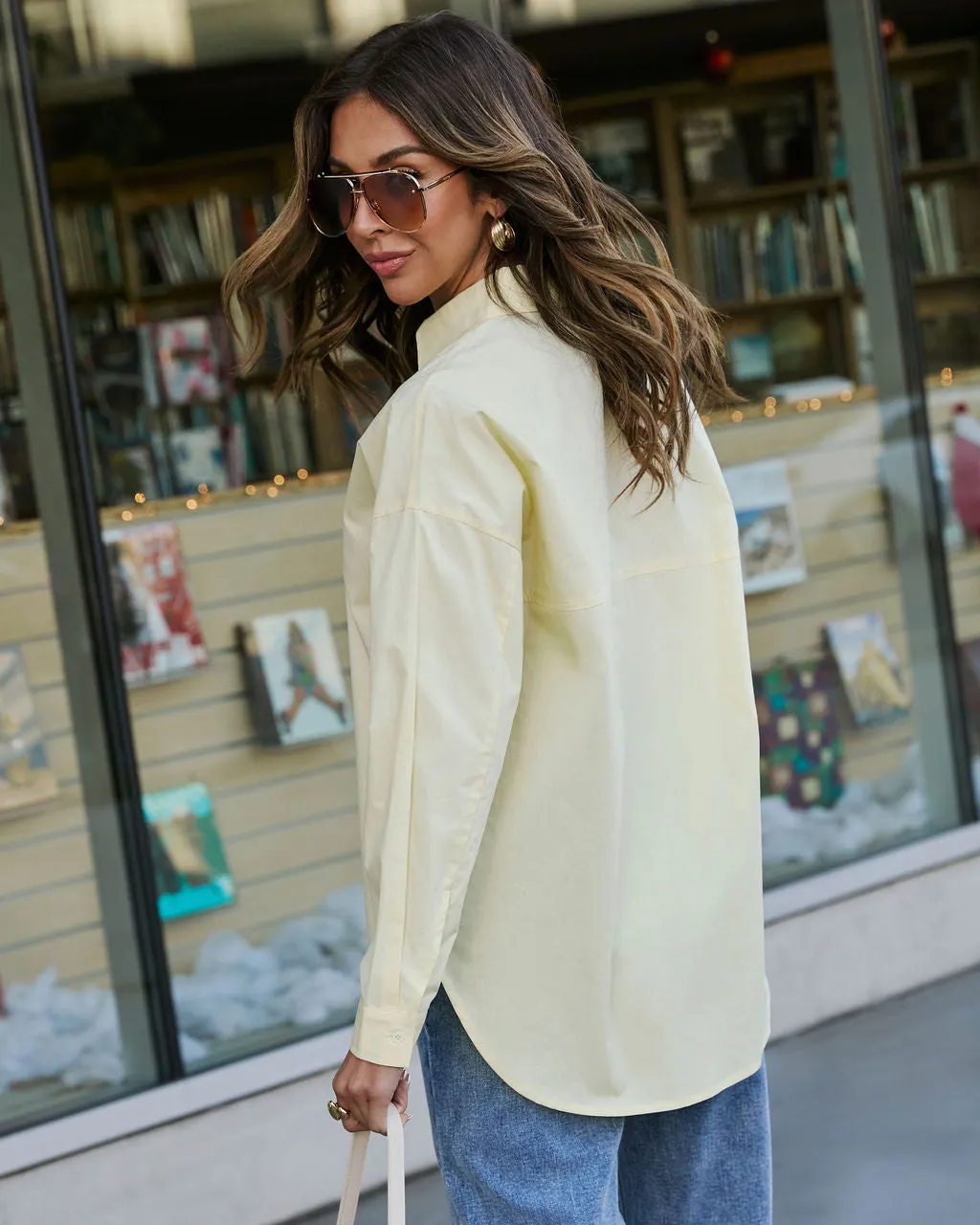 Mireva Poplin Button Down Top