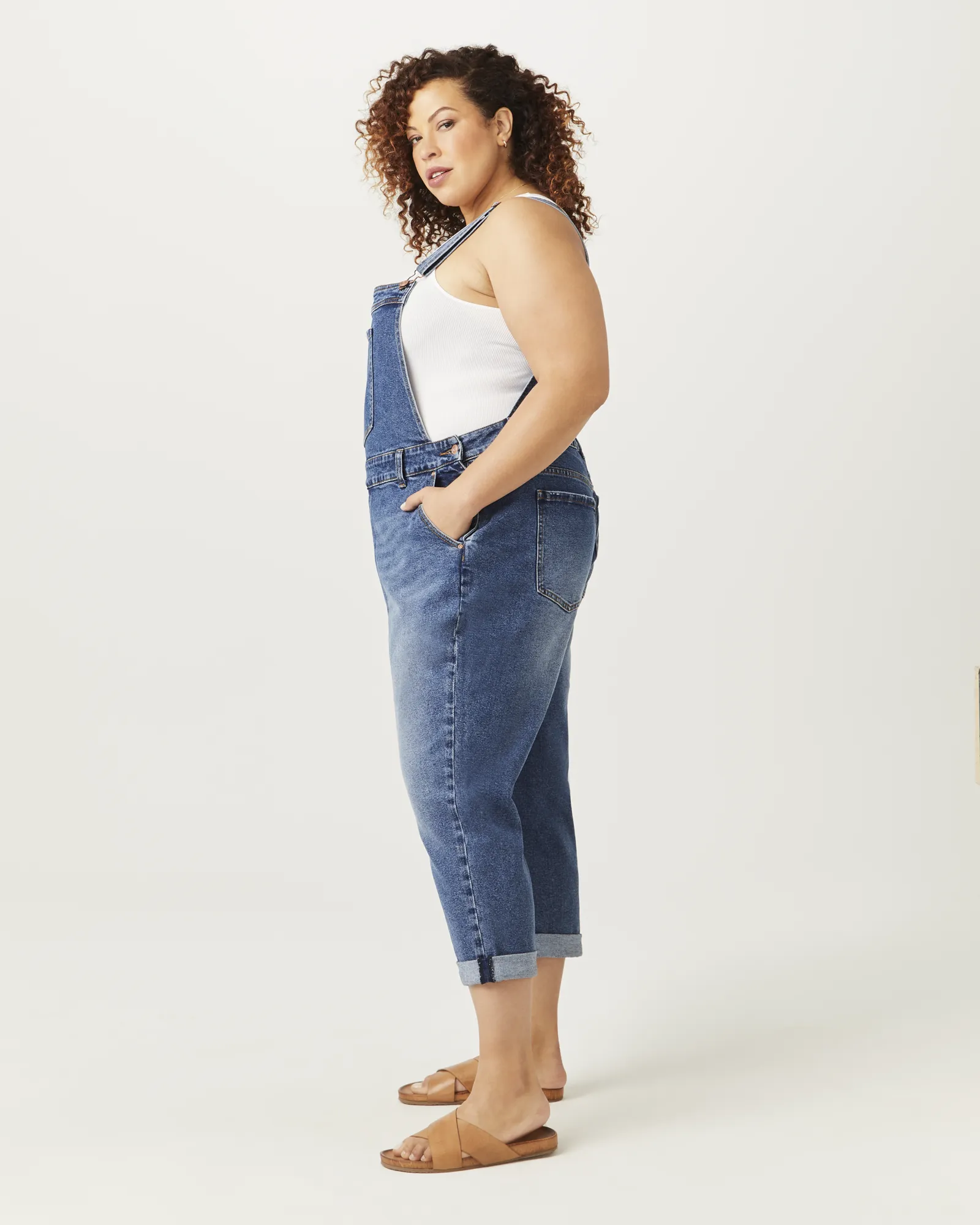 Natali Denim Overalls | Medium Wash