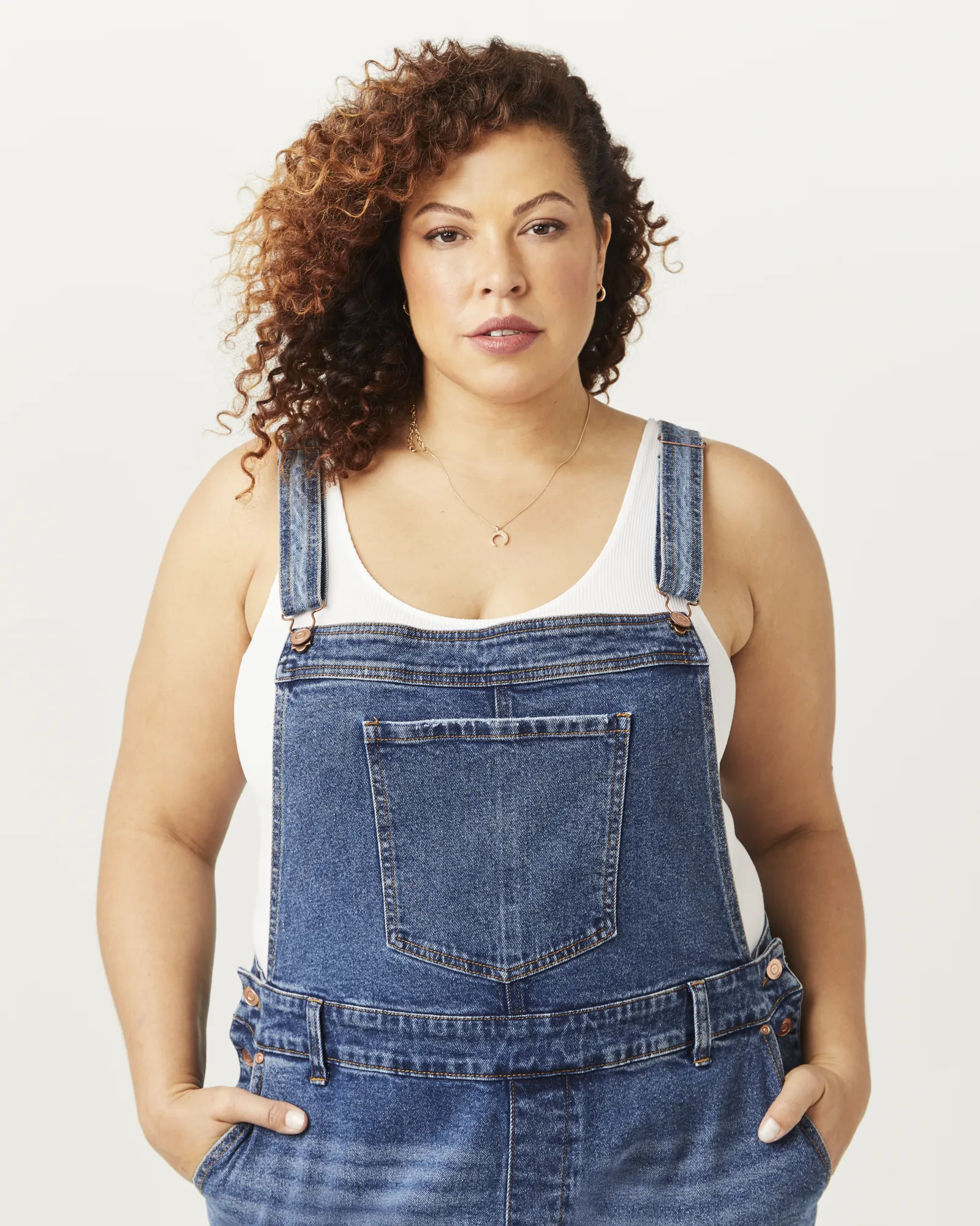 Natali Denim Overalls | Medium Wash