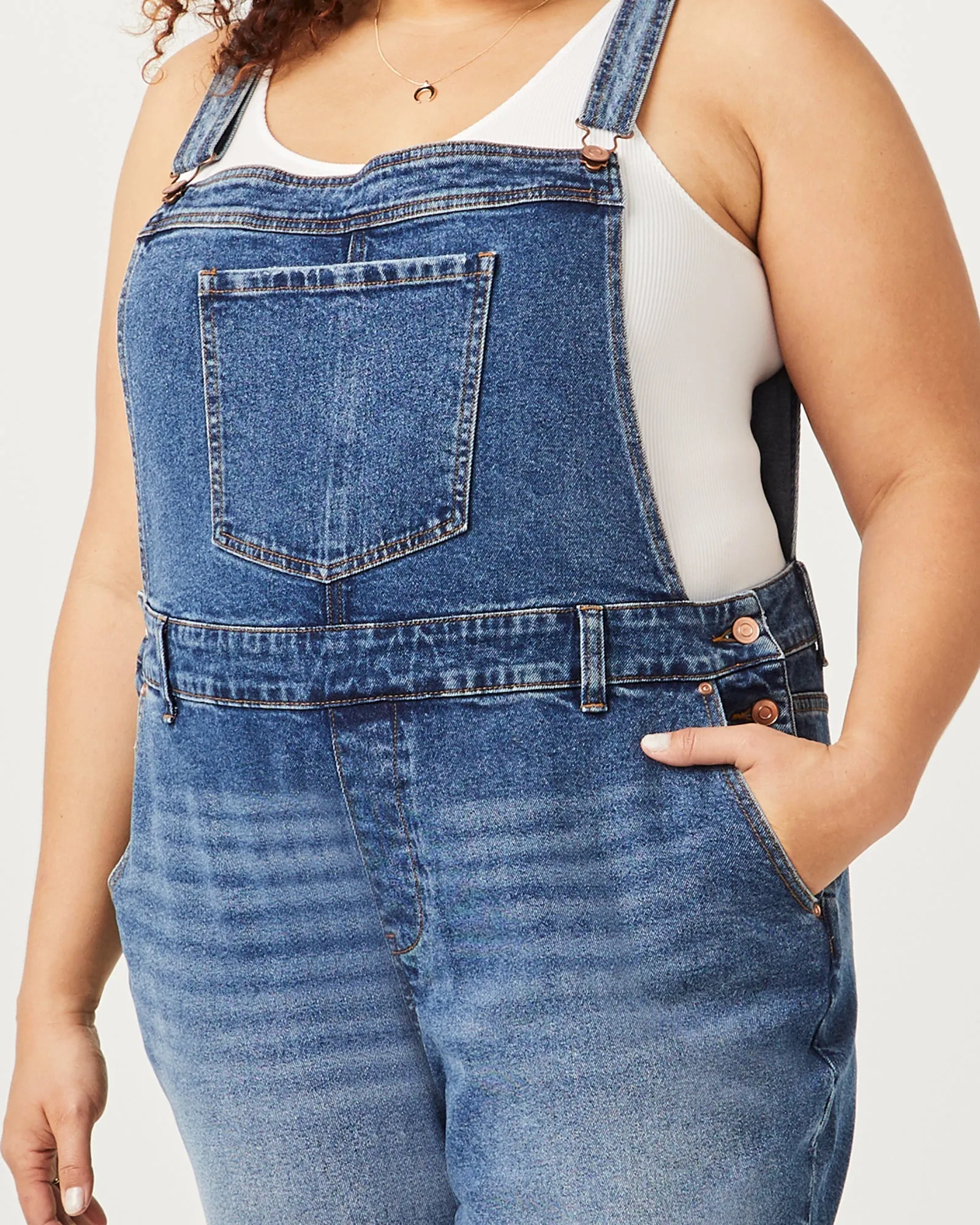 Natali Denim Overalls | Medium Wash