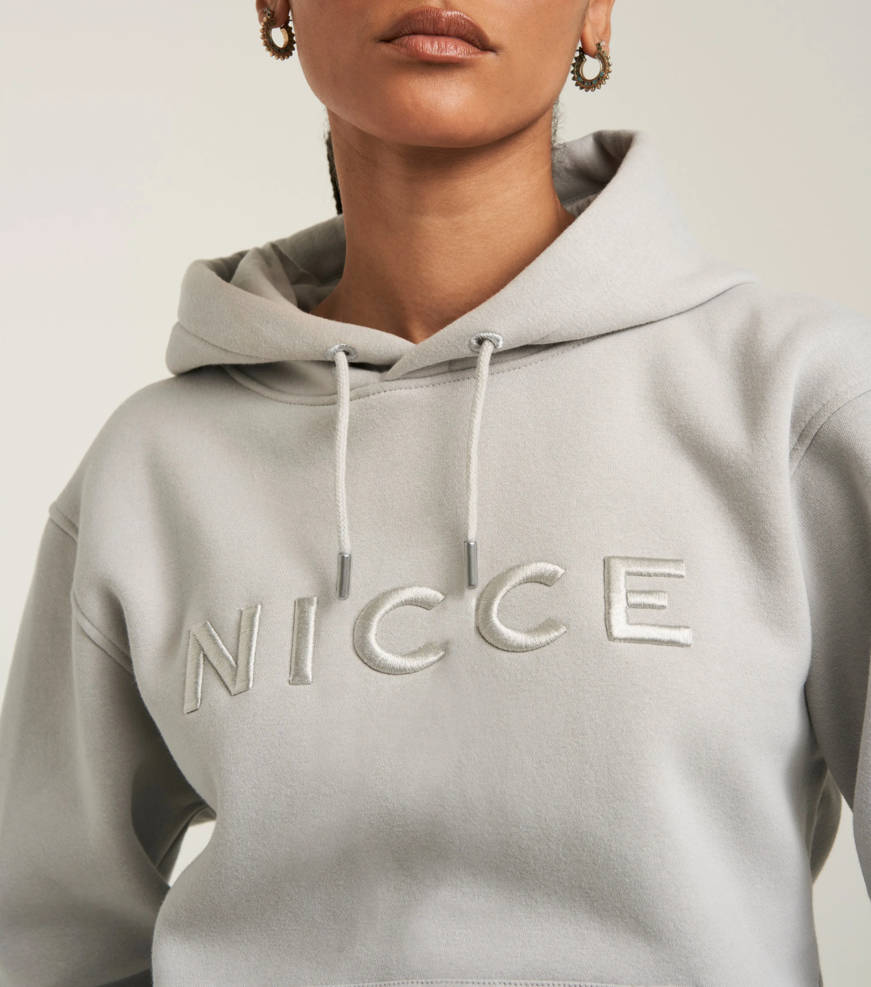 NICCE Womens Ersa Hoodie | Chalk Grey