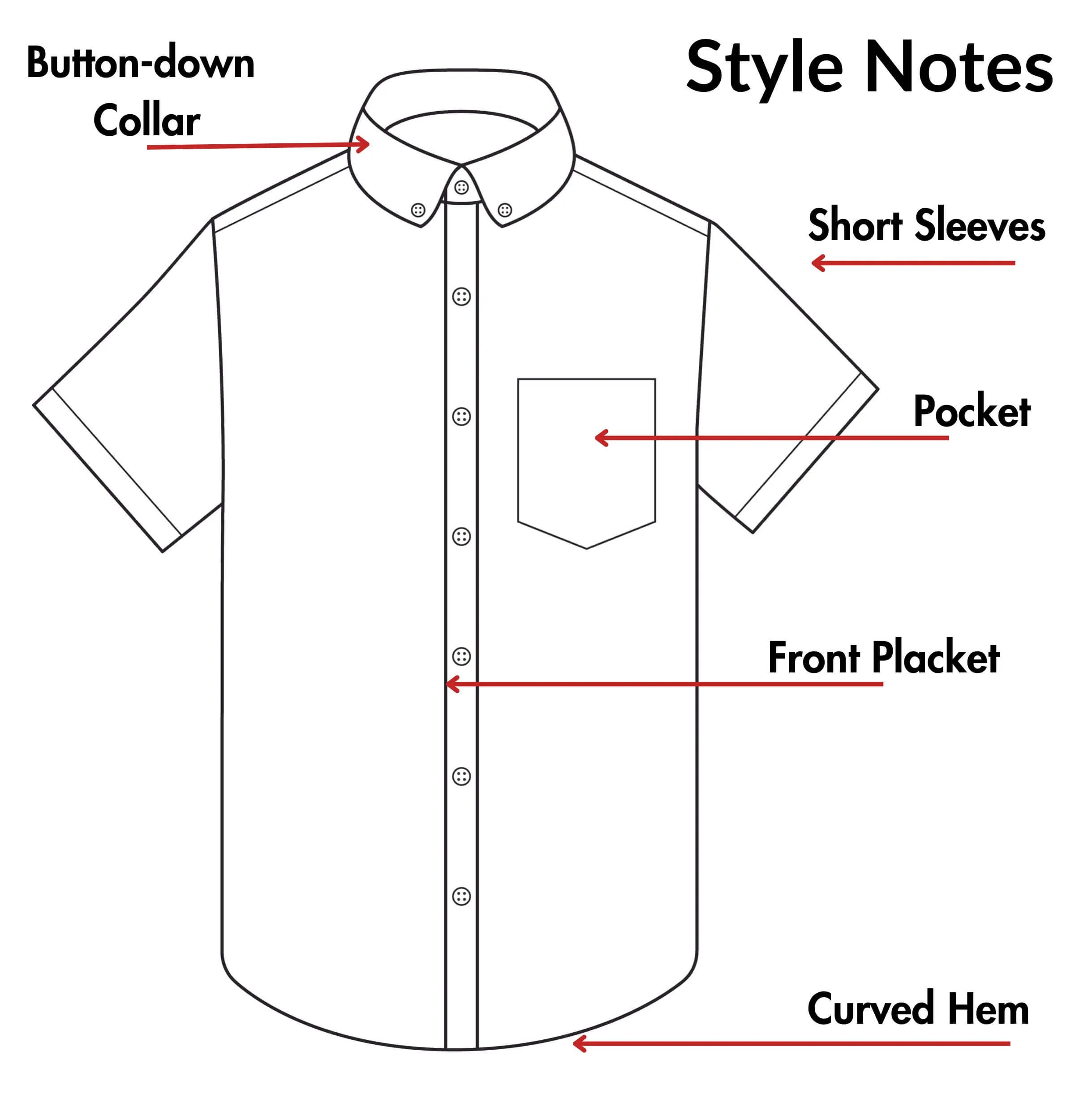 Oxford Button-Down - Short Sleeve - Yellow