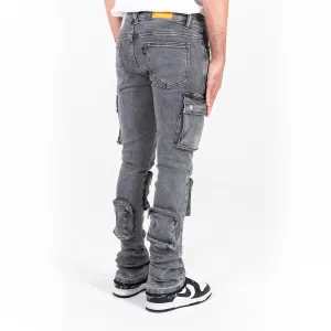 PHEELINGS NEVER LOOK BACK CARGO STACK DENIM (CHARCOAL GREY)