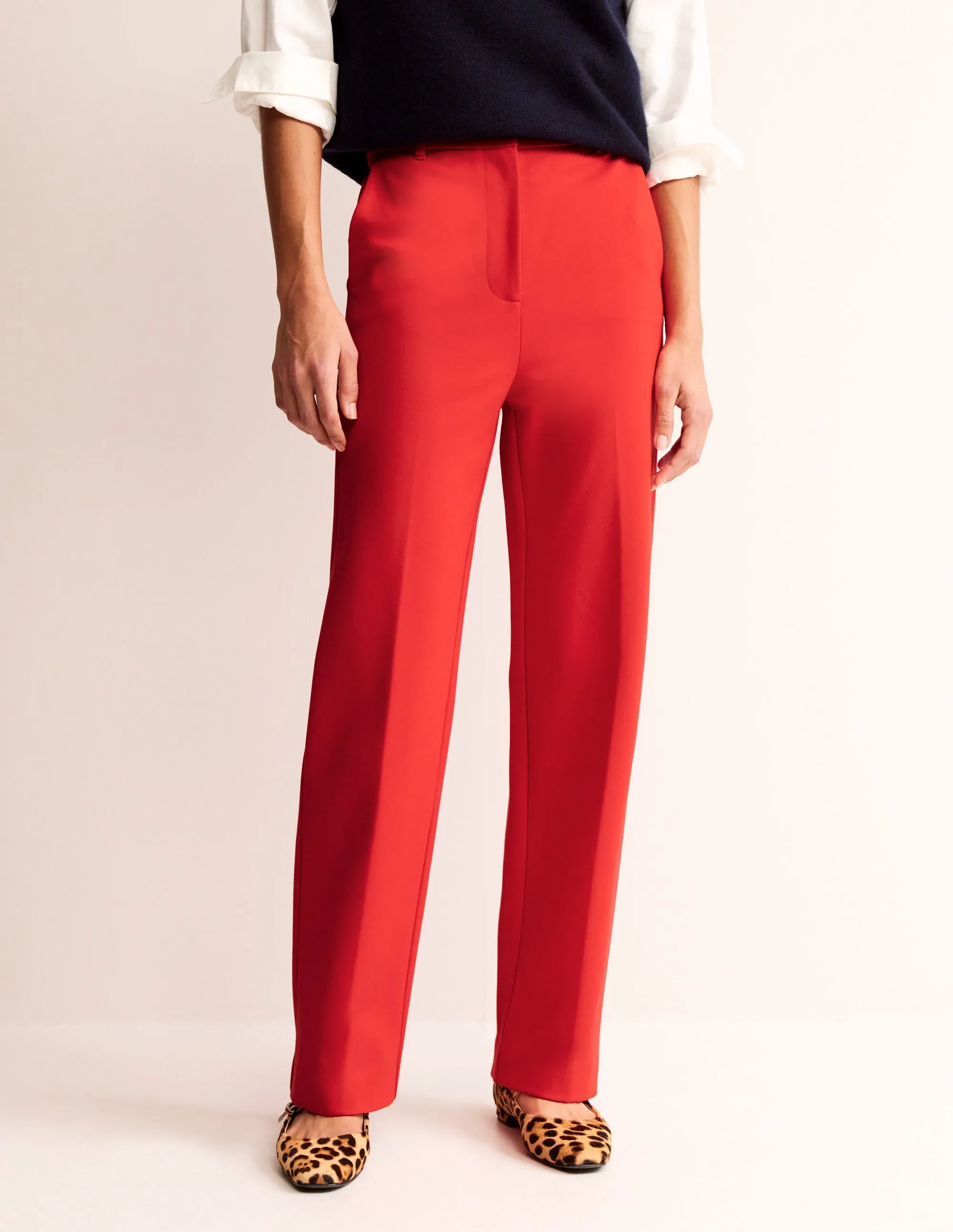 Pimlico Ponte Trousers-Hot Pepper