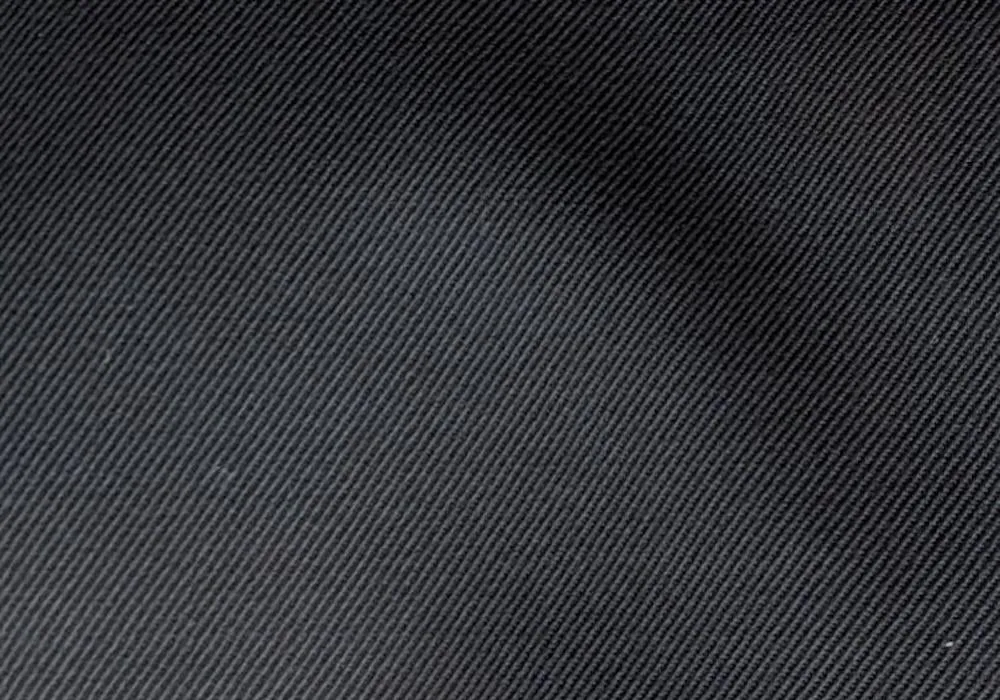 Raven's Wing Black Stretch Virgin Wool Twill