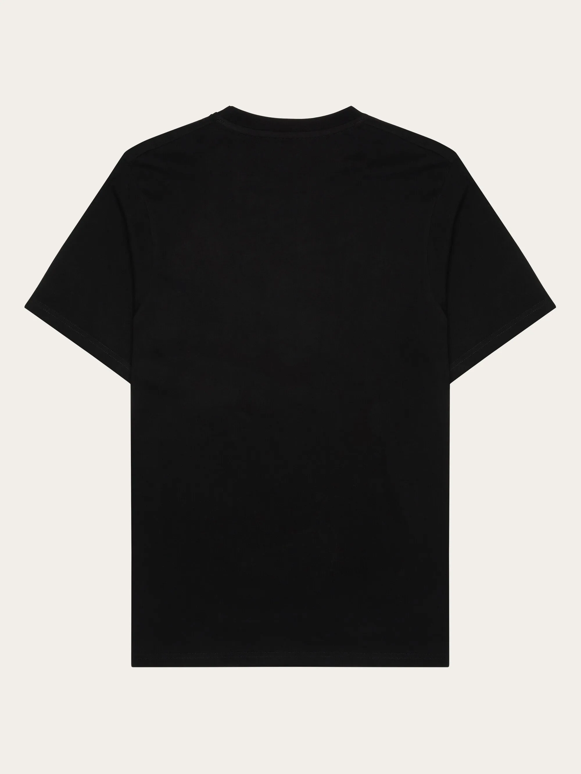 Regular single jersey mountain owl printed t-shirt - Regenerative Organic Certified™ - GOTS - Black Jet