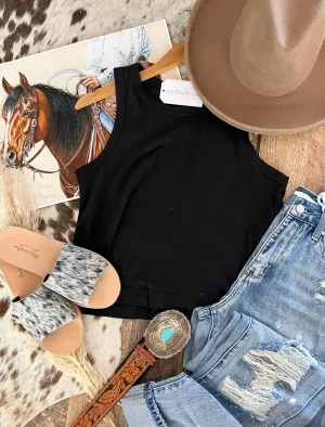 Relaxed Babe Tank(Black)