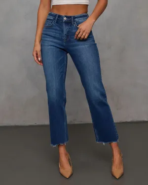 Rona Cropped Frayed Hem Jeans