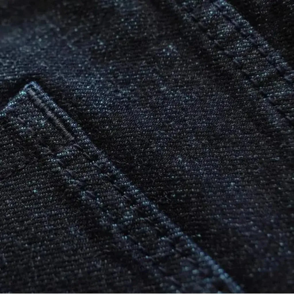 Selvedge straight jeans
 for men
