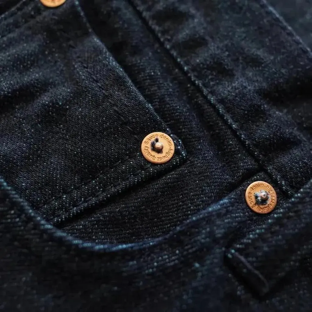 Selvedge straight jeans
 for men