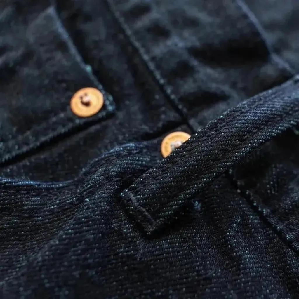 Selvedge straight jeans
 for men
