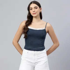 Spaghetti Strap Vintage Corset Top