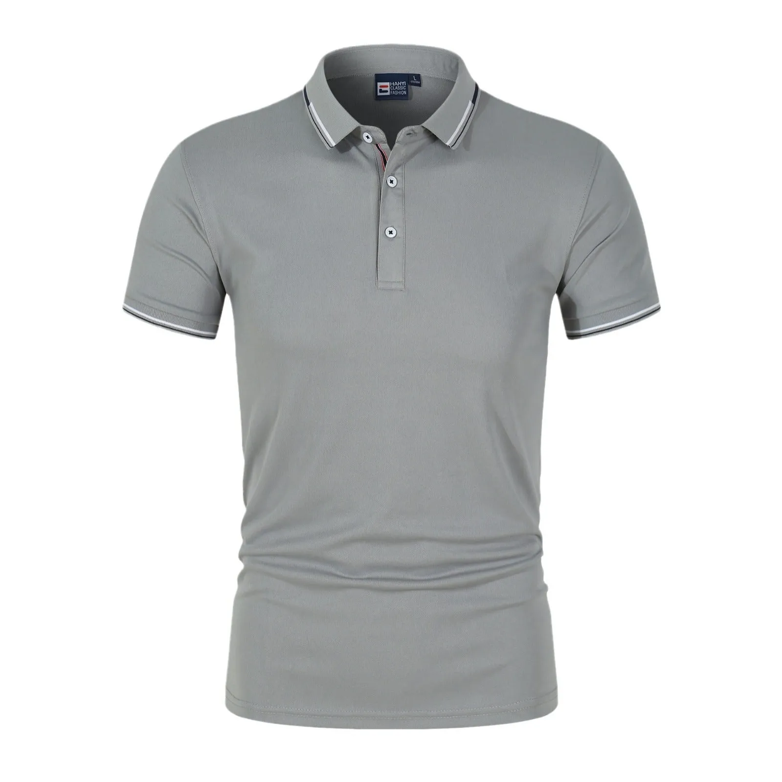 Summer Men's Solid Colour Polo Shirt