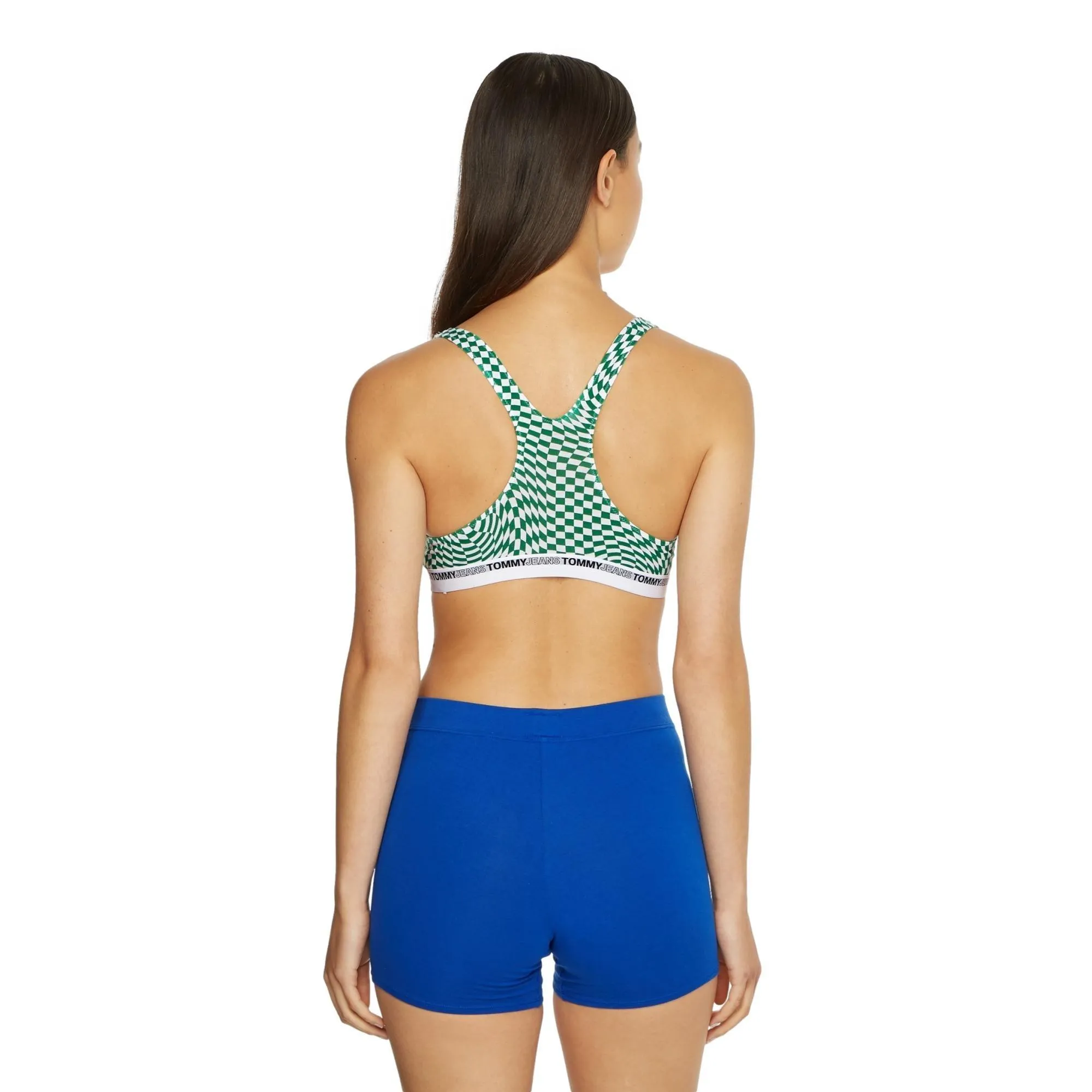 Tommy Hilfiger Tommy Jeans Recycled Cotton Bralette - Warped Check